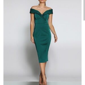 Emerald Green Jadore Cocktail Gown